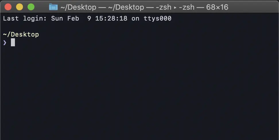 terminalが開く